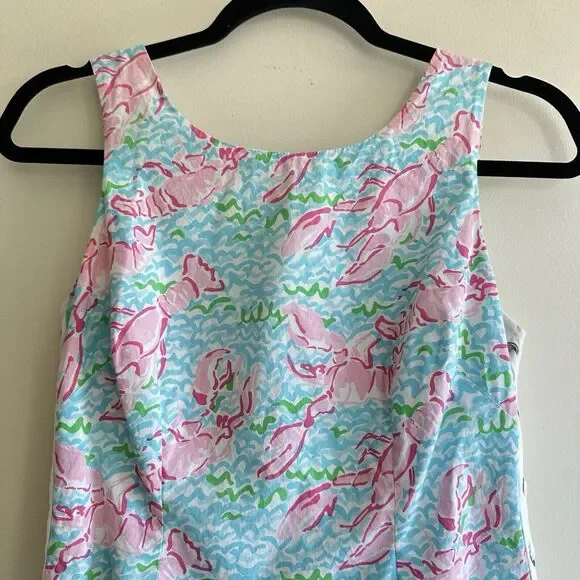 Lilly Pulitzer Pink and Blue Mini Dress - Picture 4 of 12